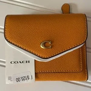 Coach Bags Nwt Coach Yellow Leather Wallet Purchased Dillards